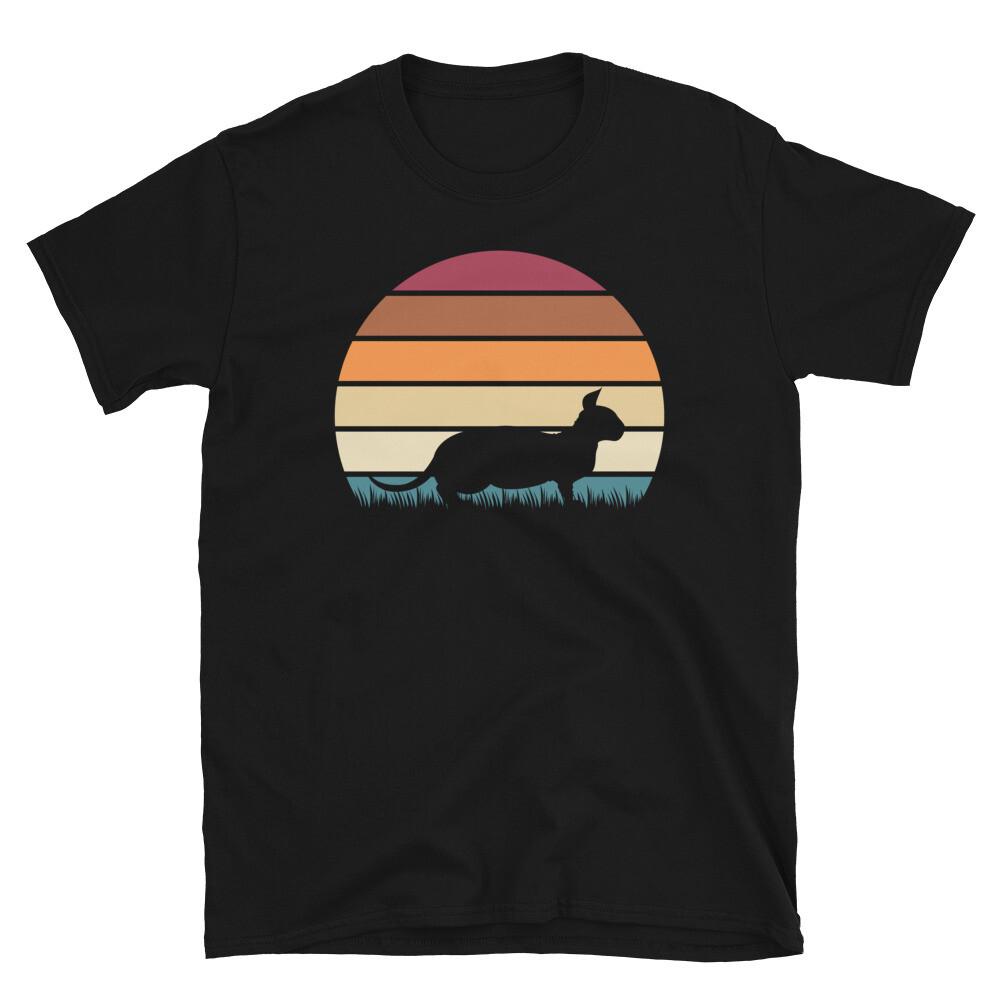 

Retro Sunset Kitten Feline Pet Minskin Cat Short-Sleeve Unisex T-Shirt 4XL