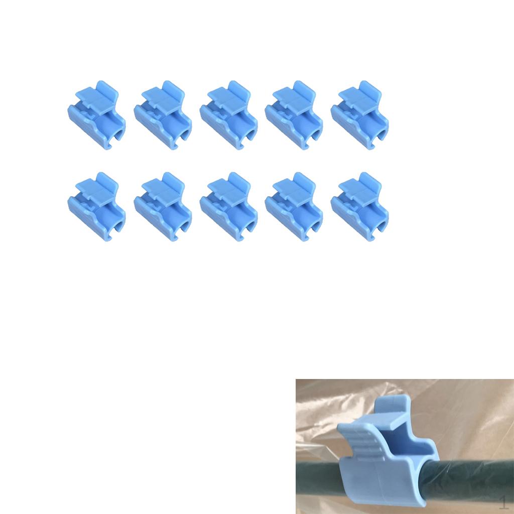 10 Pieces Hose Clamps for Fixing The Tunnel Hoop Clips
