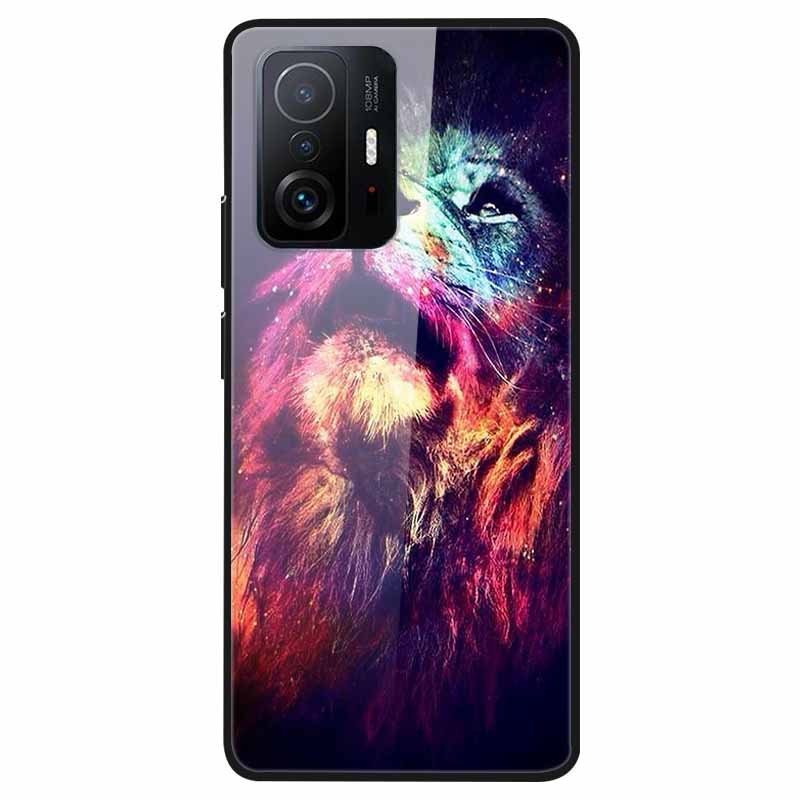 For Xiaomi 11T Tempered Glass Case Soft Bumper Hard Funda For Xiaomi mi 11T Pro Phone Case 11 T 11T Pro 11TPro Back Cover Shells
