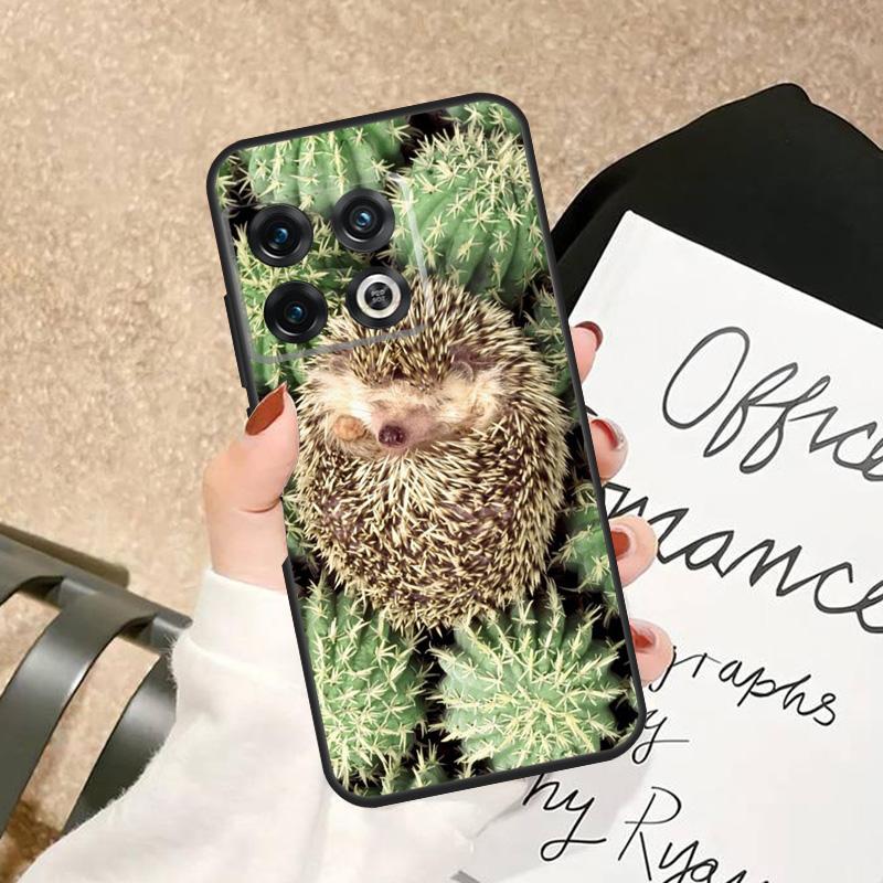 Prickly Hedgehog Case For OnePlus 10 Pro 10T 8T 13T 15 13 12 11 15R 13R 12R Nord 5 CE 4 2 3 Lite N20 N30 Cover