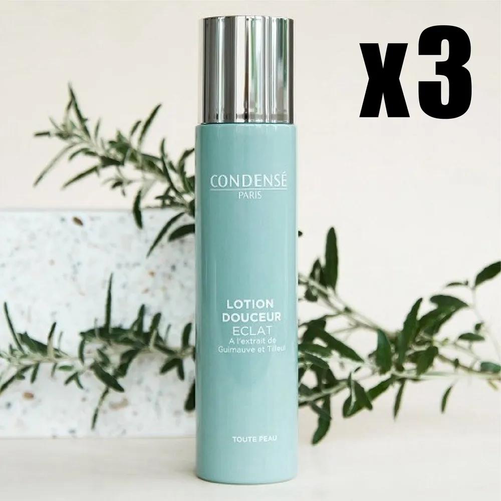 Condense Gentle Radiance Lotion Toner 200ml x 3 bottles, Monge Cosmetics, Paris, France Condense Lotion Douceur Eclat