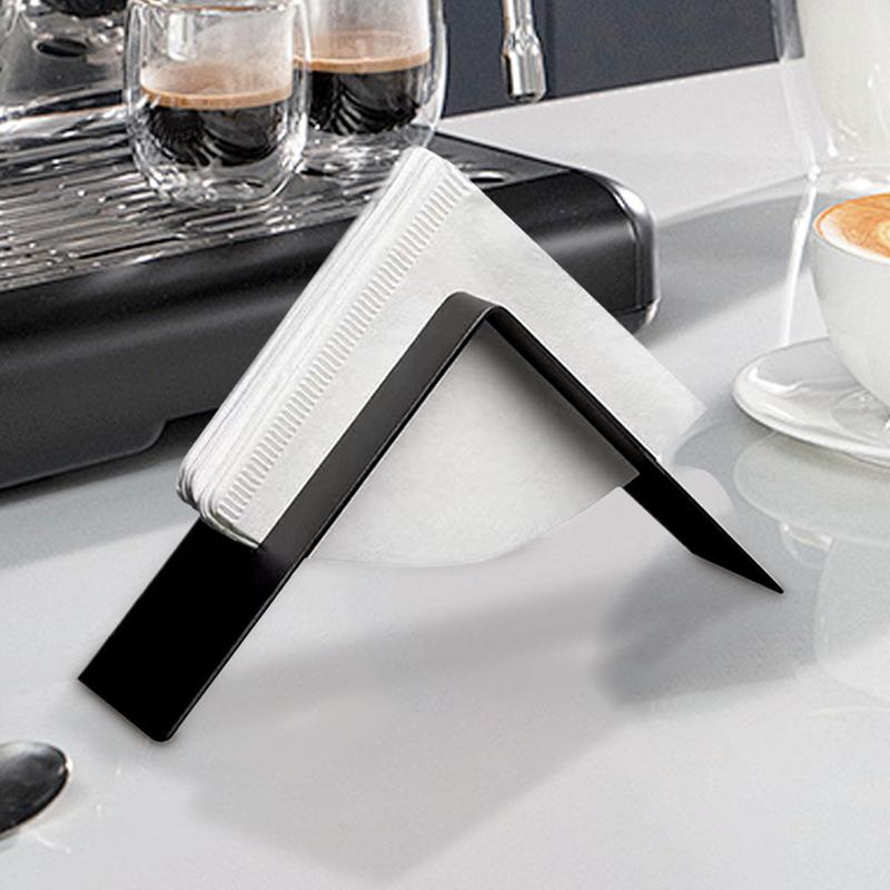 Stainless Steel Coffee Filter Holder V 60 Fan Shape Coffee Paper Storage Rack Coffee Filter Paper Stand Container For Home CN