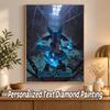 Lucario Custom Name Diamond Painting Personalized 5D Full Drill DIY Diamond Art Home Decor