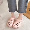Hole shoes women's non-slip year new lazy beach bag head semi-cool slippers women's summer wear
