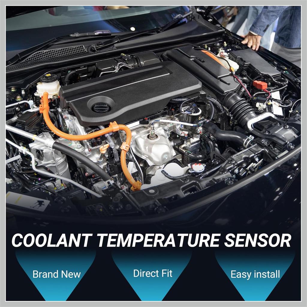 Coolant Temperature Sensor for Land Rover Range Rover Durable No.LR041442 Water Temp Sensor Gold Tone Inner Replacement Car Parts
