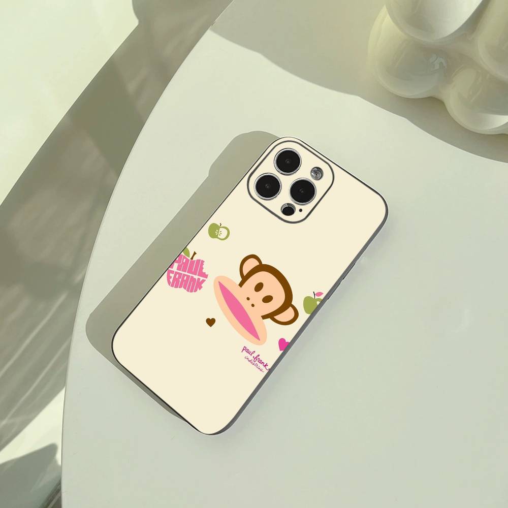 Cute P-Paul -F-Frank design Phone Case For iPhone 17,16,15,14,13,12,11 Pro Max,16/15/14Plus,XS Soft Black Cover
