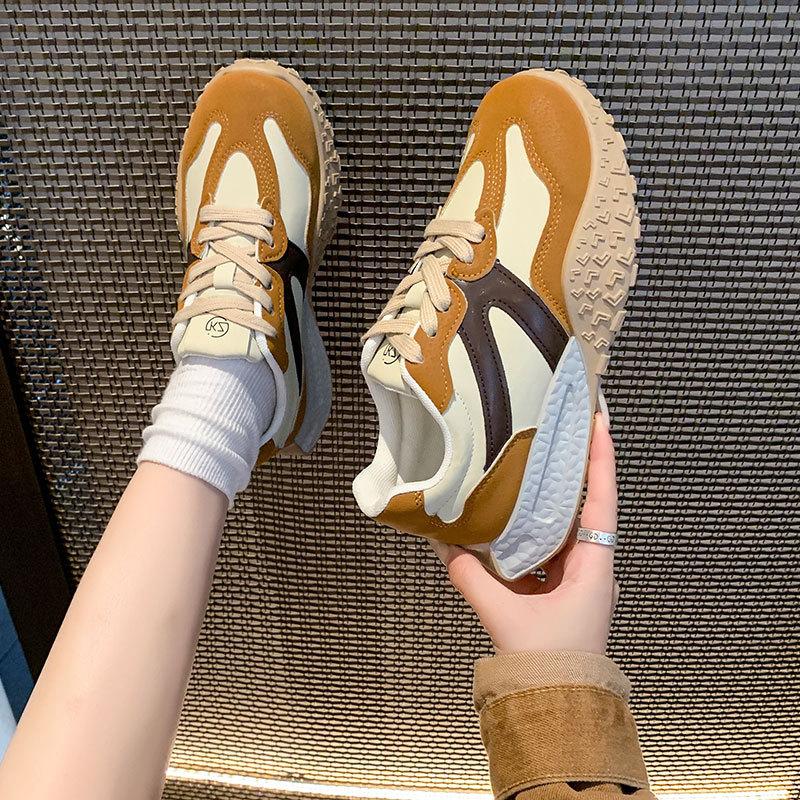 Super fire German training shoes women's spring 2025 new casual sports running shoes lightweight Forrest Gump shoes versatile little white shoes
