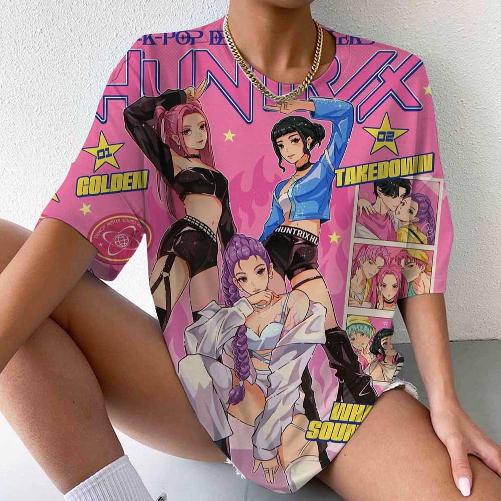 Y2k 90s 2000s hot selling fashion T-shirt art Kpop witch hunting group T-shirt printed short sleeved T-shirt clothing top