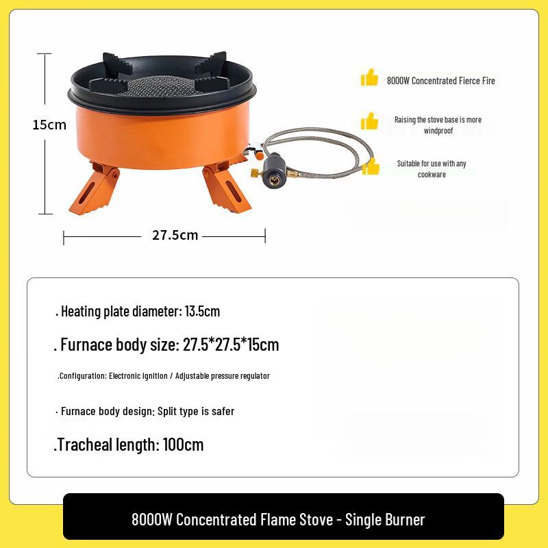 ZISIZ Portable Split Infrared Gas Stove