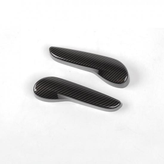 For 11- Jeep Grand Cherokee Carbon Fiber Rear Seat Handle Switch Cover Trim