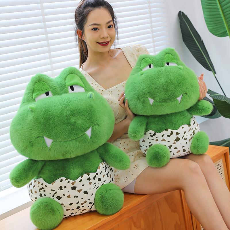 Eggshell Dinosaur Plush Toy Doll Cute Animal Doll Throw Pillow Soothing Doll