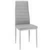 6 X VERUM Chair, Gray Eco-leather