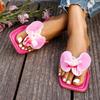 2025 Brand Shoes Female Pinch Toe Women's Slippers Outdoor Floral Summer Plus Size Beach Light Comfortable Flat Slippers
