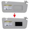 Front Right Passenger Side Sun   with Makeup Mirror Sun Blocking Elegant for   2004 to 2005