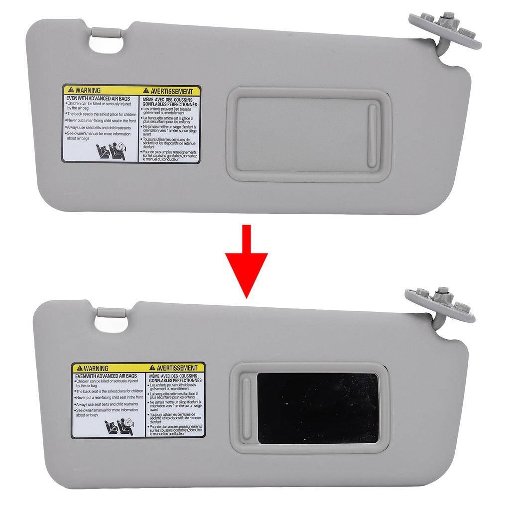 Front Right Passenger Side Sun   with Makeup Mirror Sun Blocking Elegant for   2004 to 2005