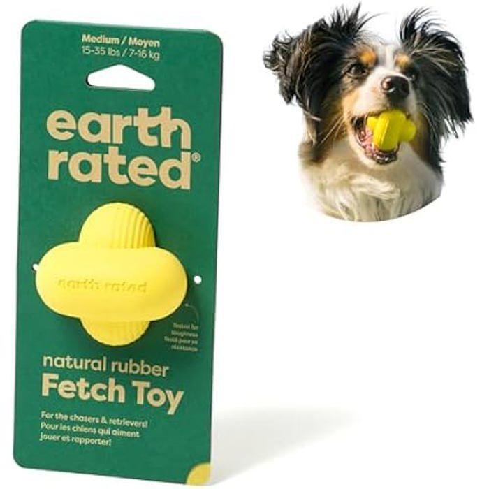 Jouet interactif à rapporter - EARTH RATED - Balle pour chien - Caoutchouc - Flottante - Taille moyenne