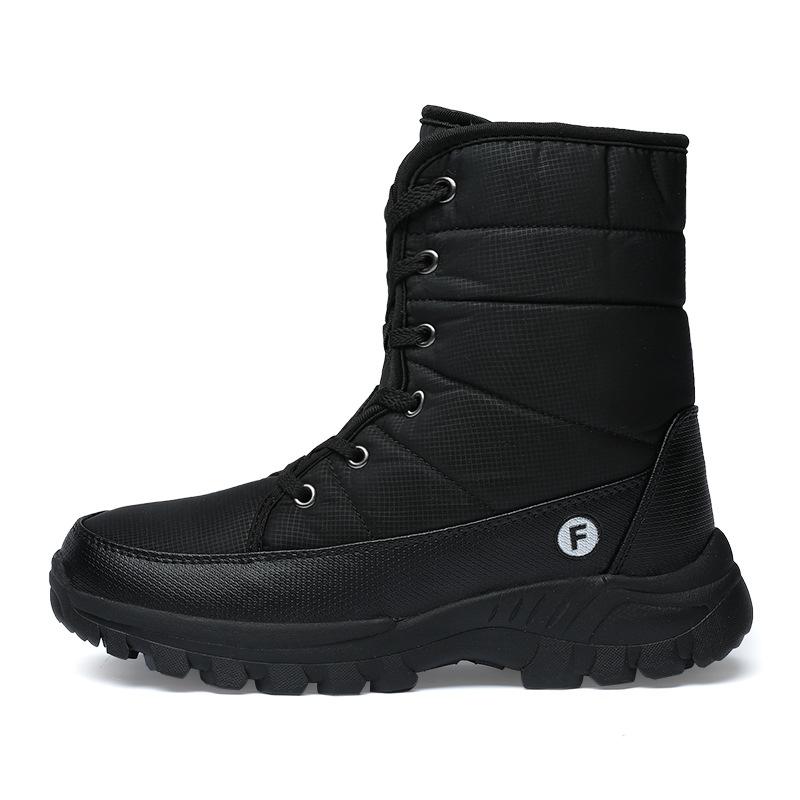 Fashion Men Boots Winter with Fur Super Warm Snow Boots Men Winter Work Casual Shoes Sneakers High Top Rubber Ankle Boots Fashion