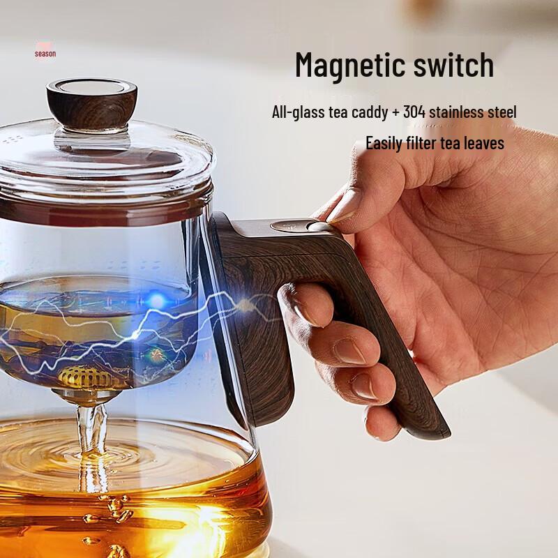 YIHUTEA Glass Tea Water Separation Teapot