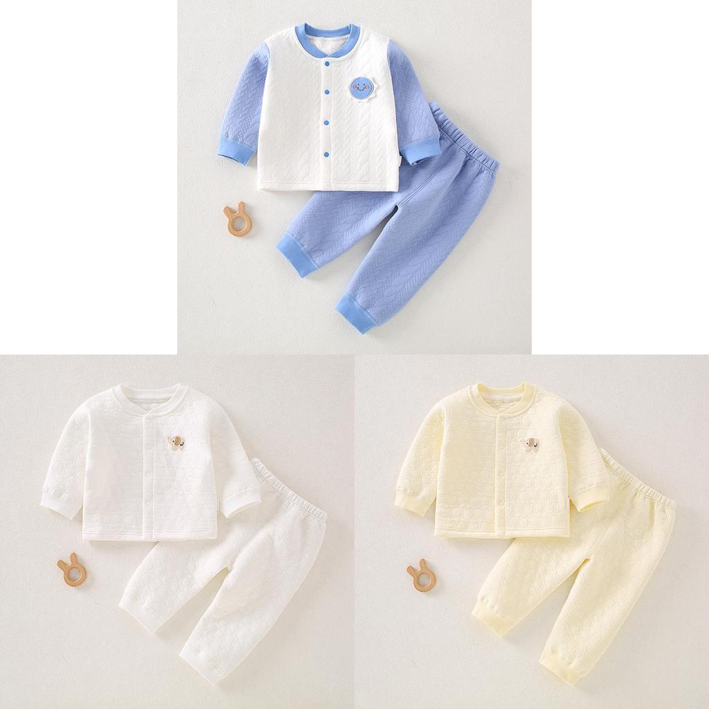 Baby Cotton Winter Warmth Set With Threelayer Insulation For Toddler