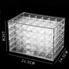 Nail Art Accessories 120 Compartment Box Acrylic 5-layer Drawer Type Large Capacity Transparent Removable Cosmetic Storage