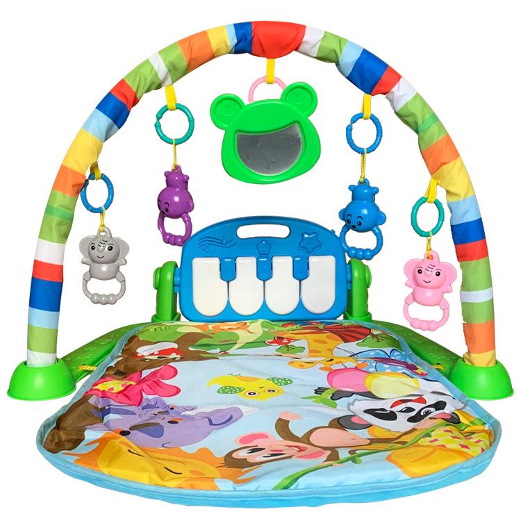 Musical Kick and Play Gym: Infant & Toddler Crawling Mat (0-12 Months)