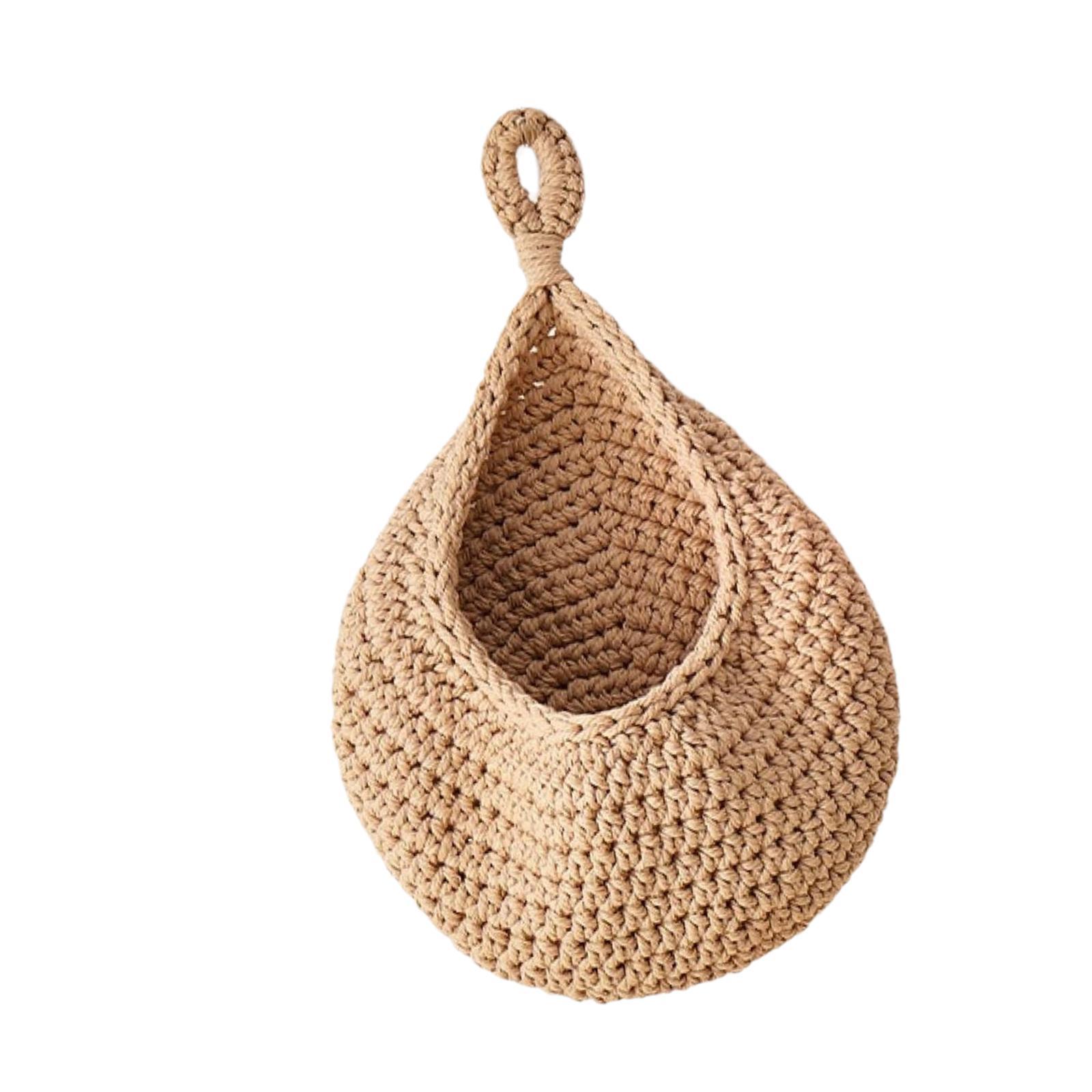 Droplet Wall Hanging Basket Boho Wall Decor Hanging Flower Pot Woven Wall