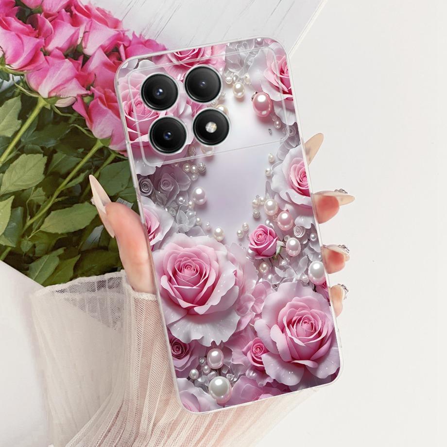 For Xiaomi Redmi K70 Pro K70e K70 Ultra / Poco X6 Pro 5G Phone Case Floral Butterfly Bow Dragon Cat Pattern Bumper Soft Silicone