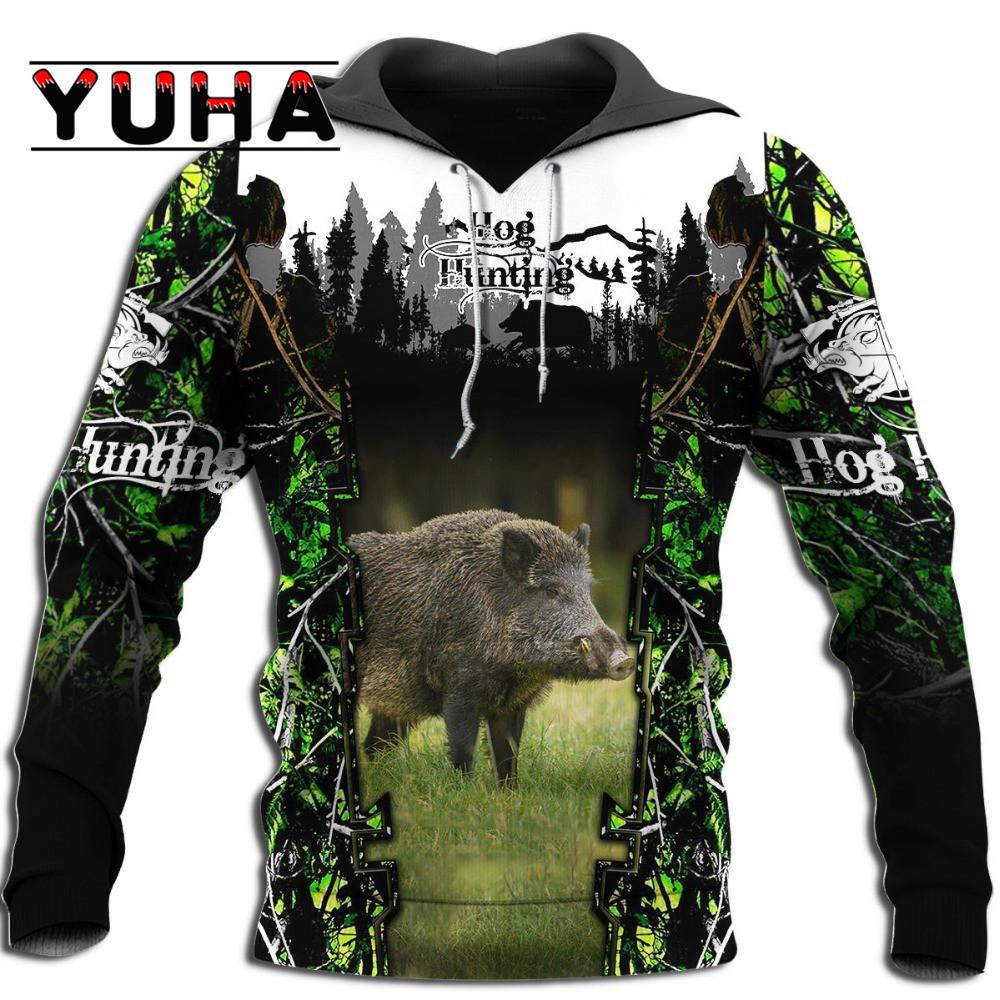 Толстовка с капюшоном Bear Hunting 3D Print Hoodies/Sweetshirt для мужчин и женщин — фото 11