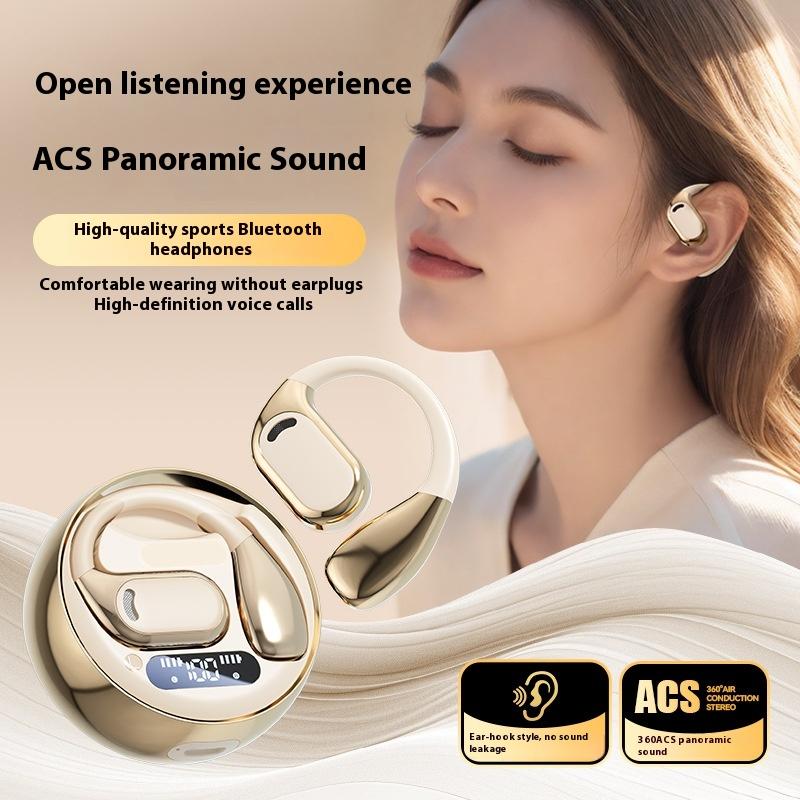Wireless Bluetooth Headset M76 Hanging Ears, Not In The Ears, No Sound Leakage, High Sound Quality, Long Battery Life, Power Display