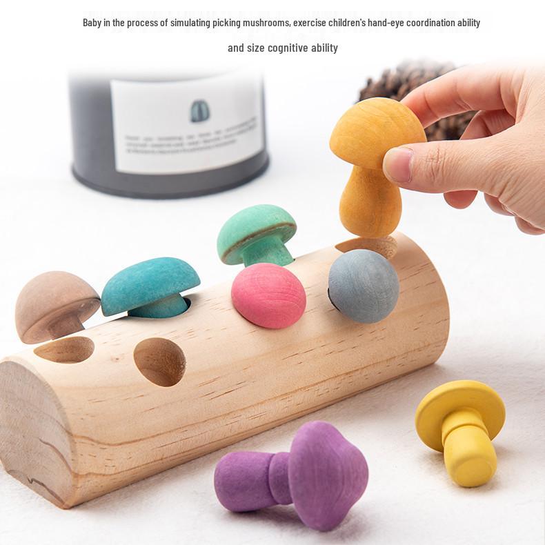 Children's Mushroom Picking Toy - Baby Focus & Toddler Training for Ages 1-2