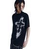 AAKAM Splatter Painted Cros2 Half Top (Black)