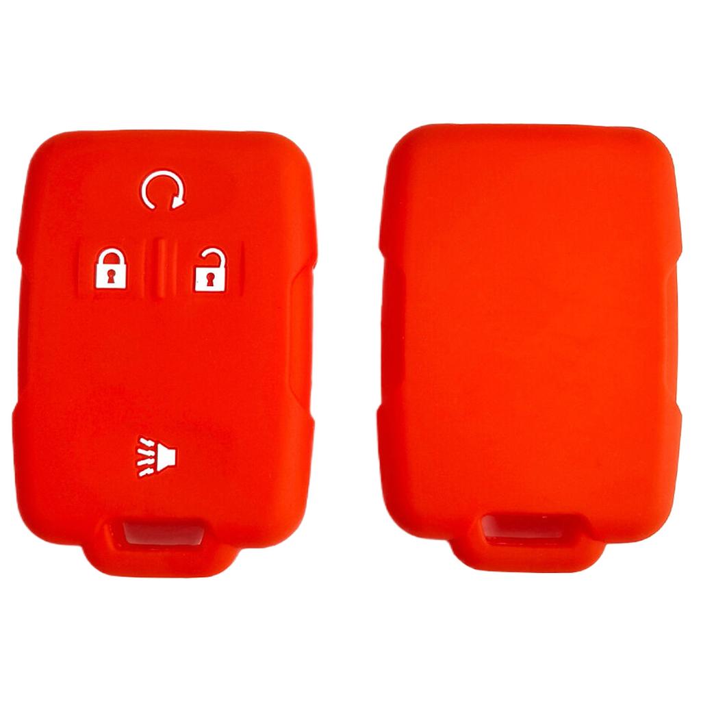 Car silicone key cover for Chevrolet Colorado remote control 3 1 button silicone keychain Silverado GMC car key case