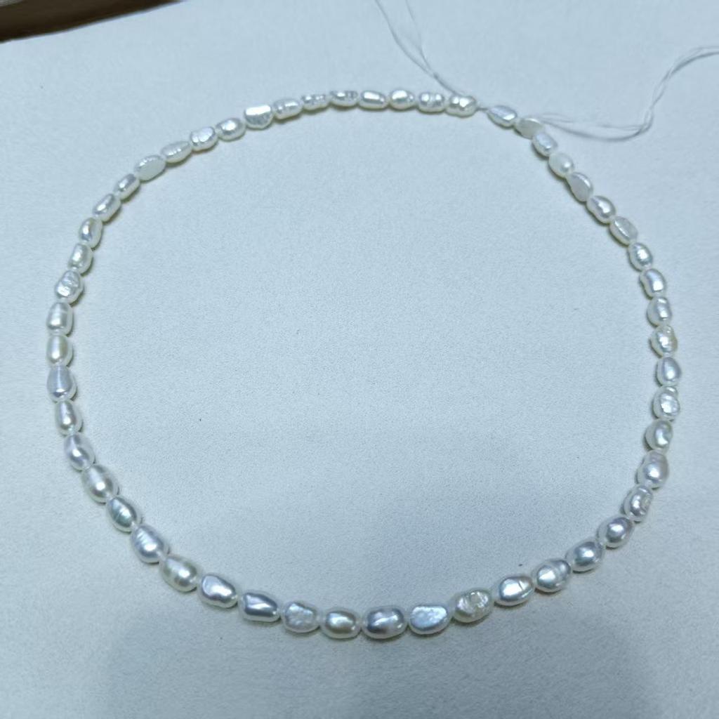 Collana di Perle d'Acqua Dolce Irregolari & Perline Keshi per Artigianato di Gioielli Fai-da-Te