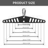Kabelzugsystem-Adapter mit Doppel- auf Einzel-D-Griff für Pulldown-Stange, Seilbefestigungen, Kabelmaschine für Kniebeugenständer