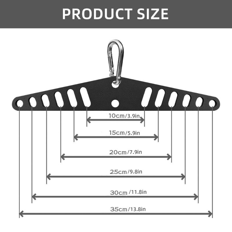 Kabelzugsystem-Adapter mit Doppel- auf Einzel-D-Griff für Pulldown-Stange, Seilbefestigungen, Kabelmaschine für Kniebeugenständer