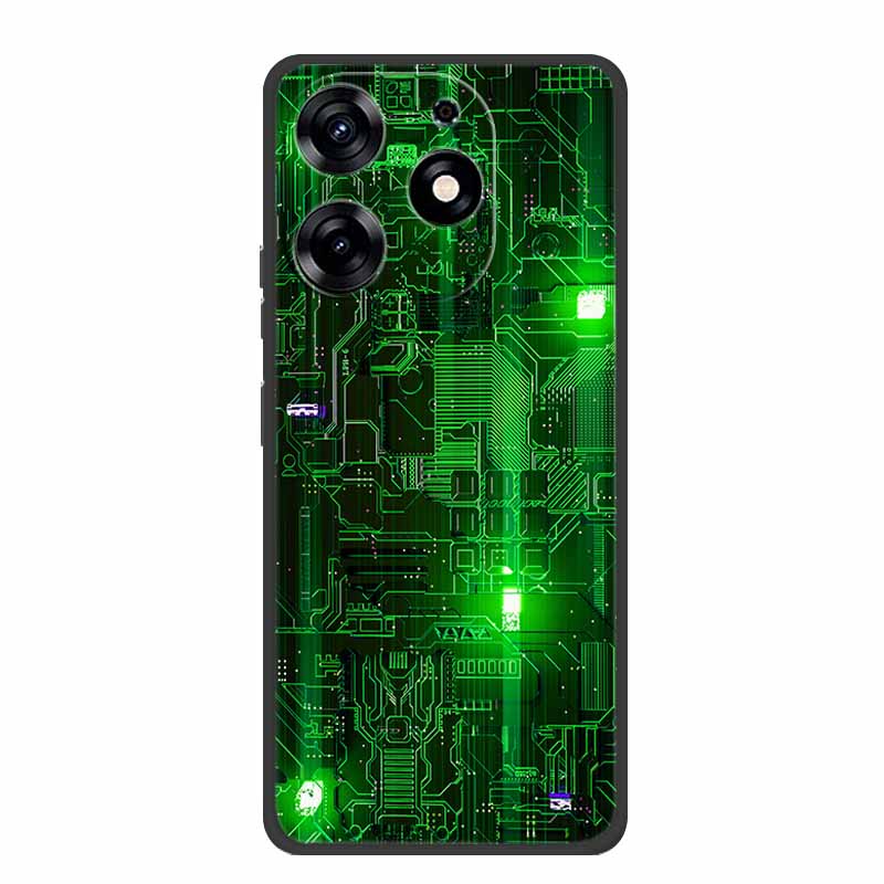 For Infinix Smart 8 Plus Case Luxury Soft Silicone TPU Phone Cases Cover For Infinix Smart8 Plus Protective Flower Painted Coque
