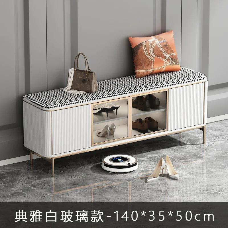 Modern Shoe Cabinets – Entryway Bench with Luxury Organizer, Nordic Style Home Furniture for Shoe Storage