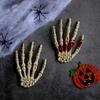Halloween Skeleton Hands Realistic Plastic Skeleton Hands for Halloween Haunted House Themed Party Decoration Props