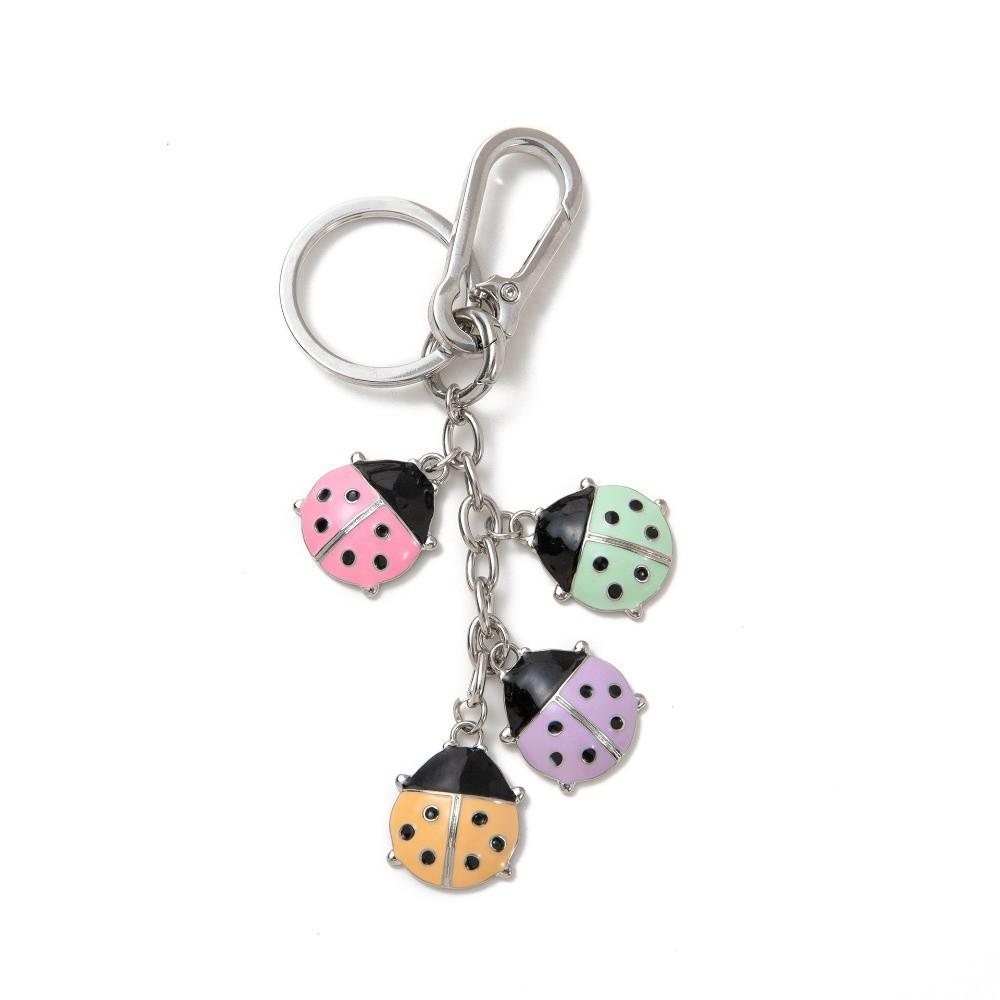 Ladybug Braided Rope Bag Charm Unique Bag Pendant Cute Small Fish Key Chain  Decoration Steelcolored Ladybug