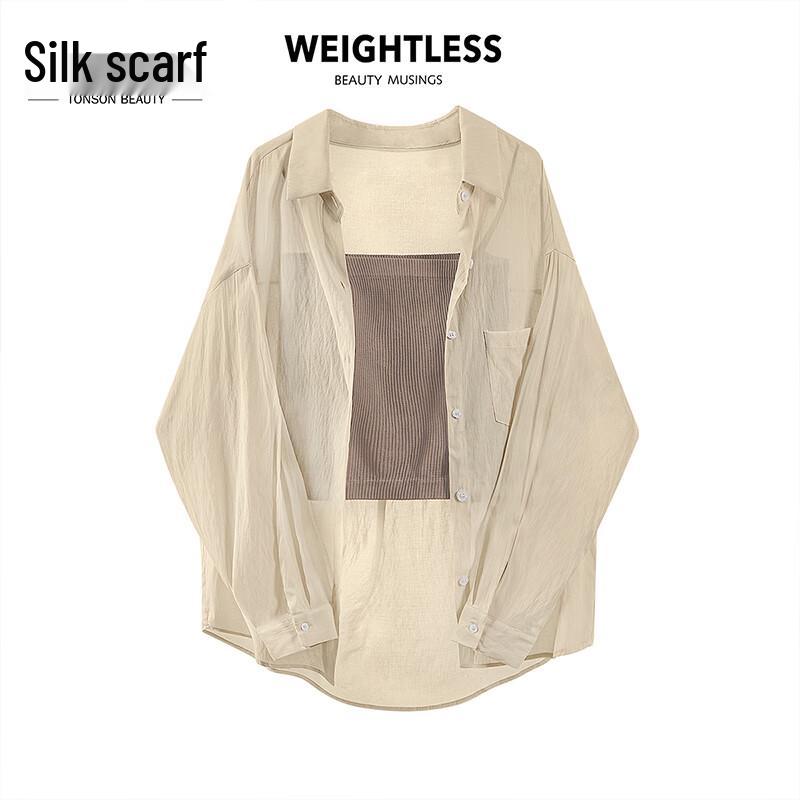 Sishe Women s Loose Fit Lapel Pocket Shirt M