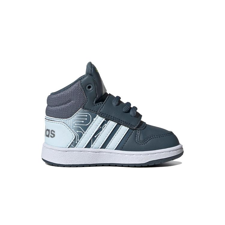 Adidas Neo Hoops Mid 2.0 I Toddler Mid top Skateboard Shoes Blue White Infant Toddler (Unisex) Toddler Shoes FW4925