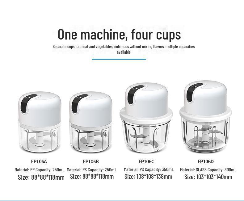 Mini mașină de tocat carne și usturoi electrică multifuncțională automată