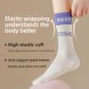 High Elasticity Yoga Socks Sports Jumping Exercise Anti-Slip Mid-Tube Fitness Sweat-Absorbent Pilates Socks Breathable Strong Wrapping