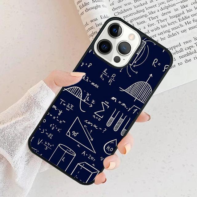 Physics Chemical Mathematics Phone Case For iPhone 17 Air 16 16e 15 14 plus 11 12 13 Pro max Bumper Shell Cover coque