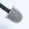Household Toilet Cleaning Brush with Long Handle Toilet Brush with TPR Head Bathroom Cleaning Tool with Lid