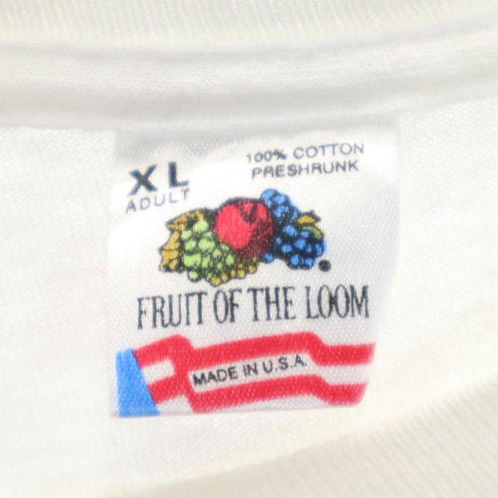 FRUIT OF THE LOOM 90s Made In USA Print Short Sleeve Single Stitch T-shirt Men's Used