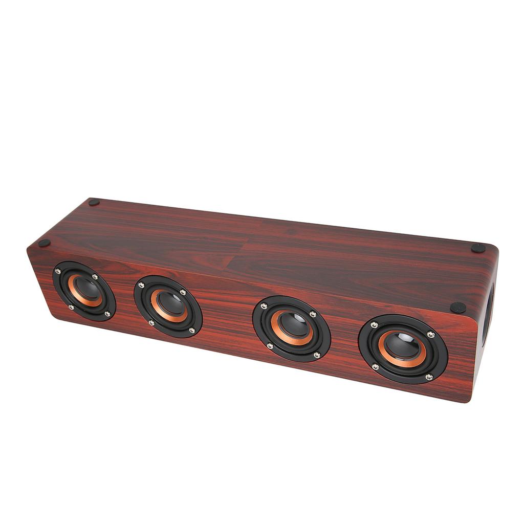 Wooden   Speaker Stereo Hands   Calling Heavy Bass Desktop Wireless Speaker for Cellphone Computer