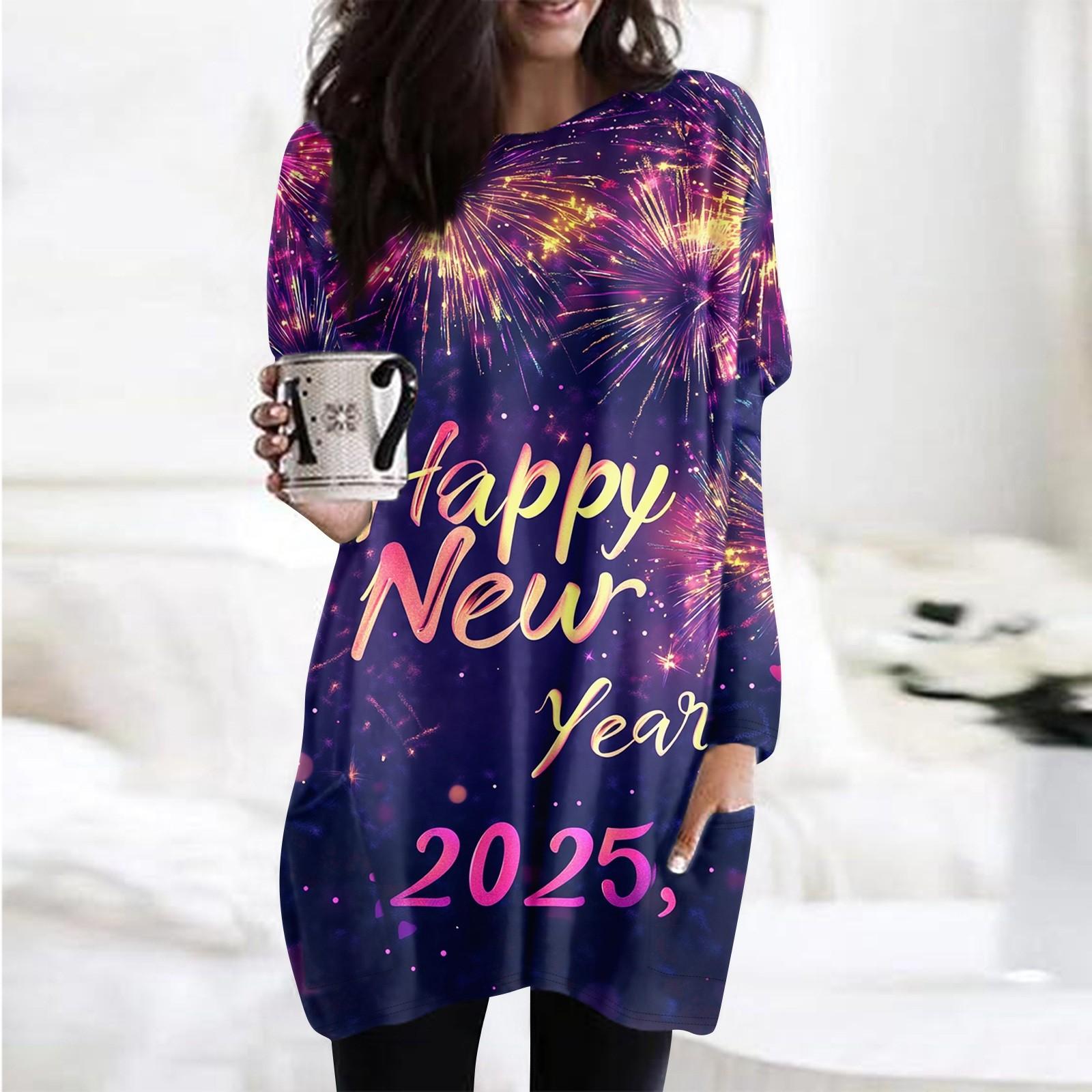 

Женская толстовка с круглым вырезом и принтом, платье-рубашка с длинными рукавами и принтом, пуловер свободного покроя, свободный крой, топы с карманами XL фиолетовый