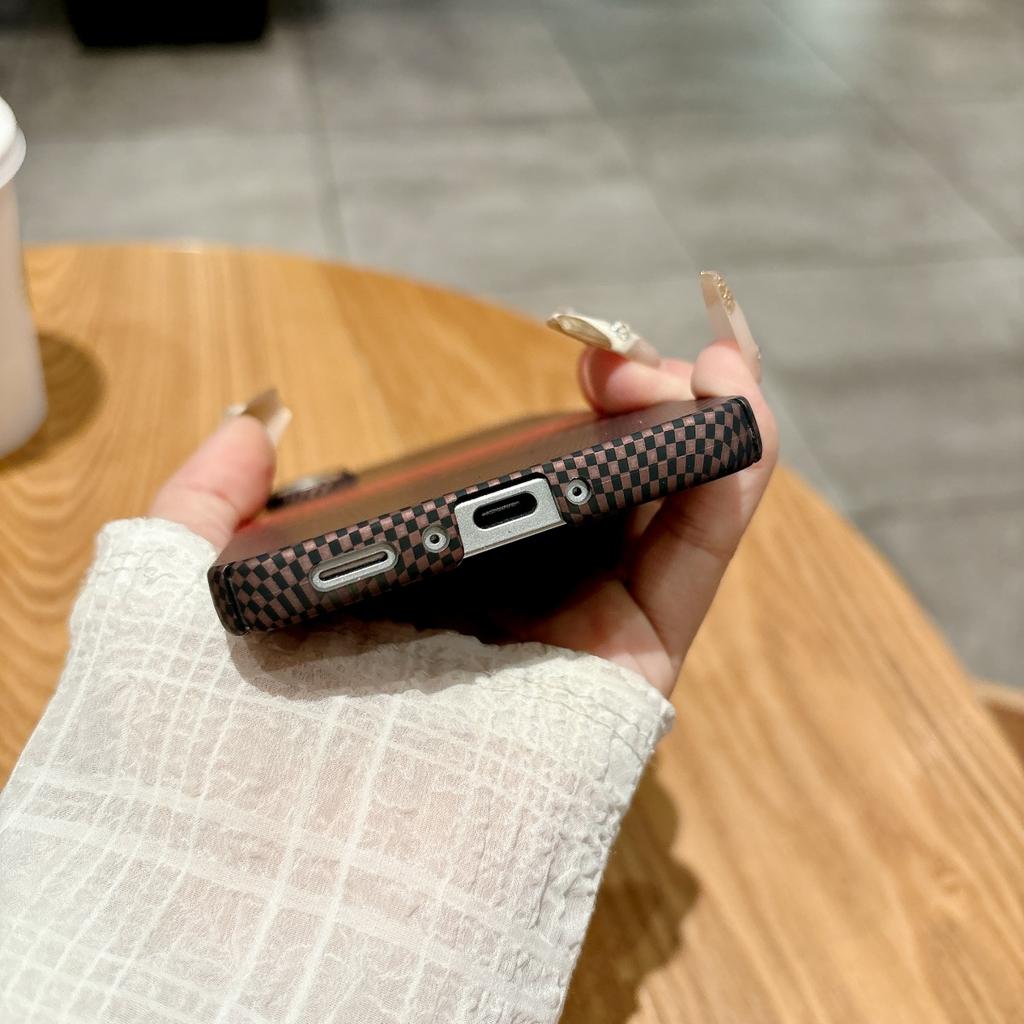 Carbon Fiber Plastic Case For Samsung S26 S25 S24 S23 S22 Note 20 Ultra 10 Plus A17 A15 A56 A16 A55 For Magsafe Magnetic Cover