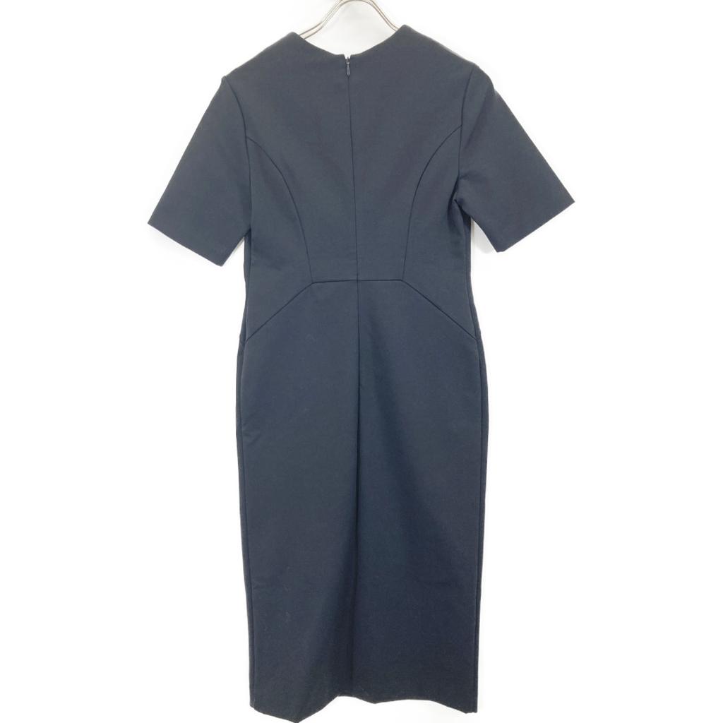AUXCA.TRUNK Navy Cotton Nylon Stretch Dress Dress XS NavyUsed
